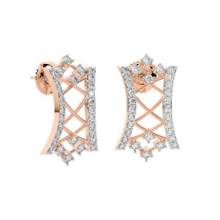 Norma Round Diamond Stud Earrings